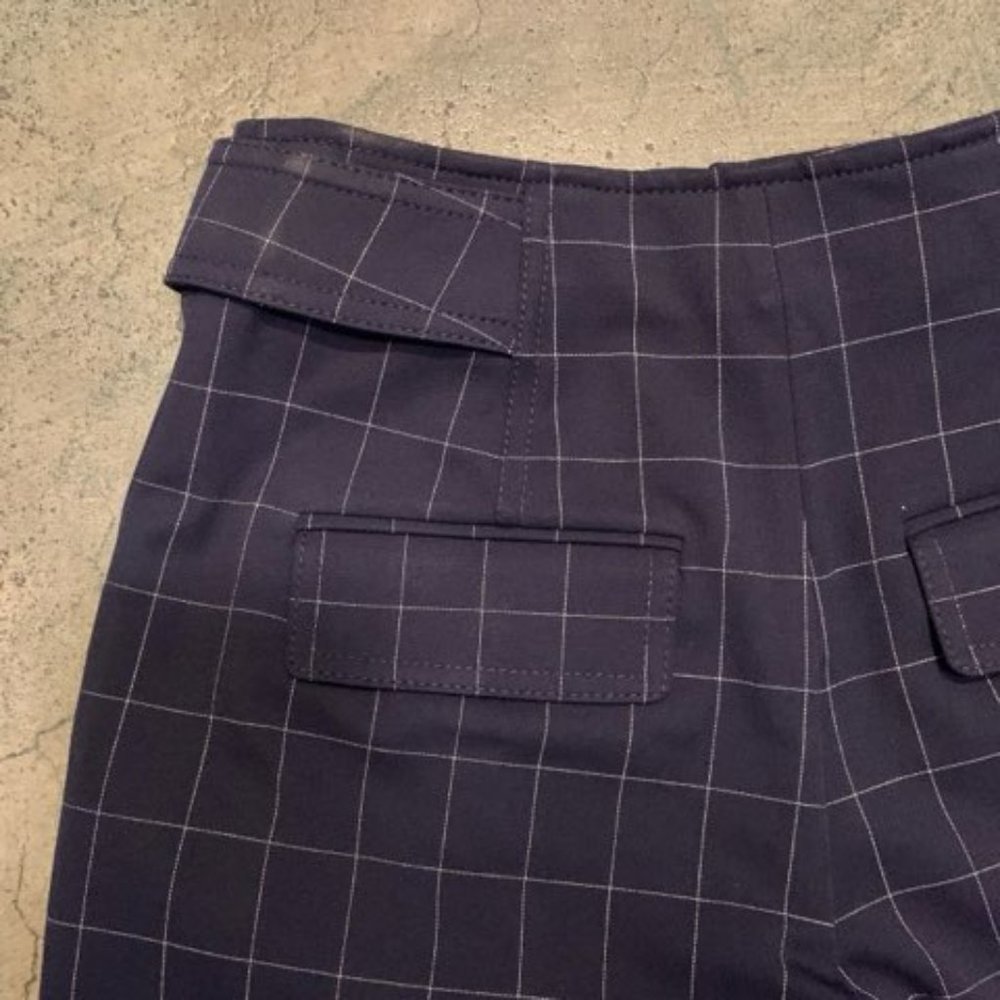 CLUB MONACO  BRAND  SIZE 00 DARK NAVY COLOR/WHITE GRID - Picture 5 of 13